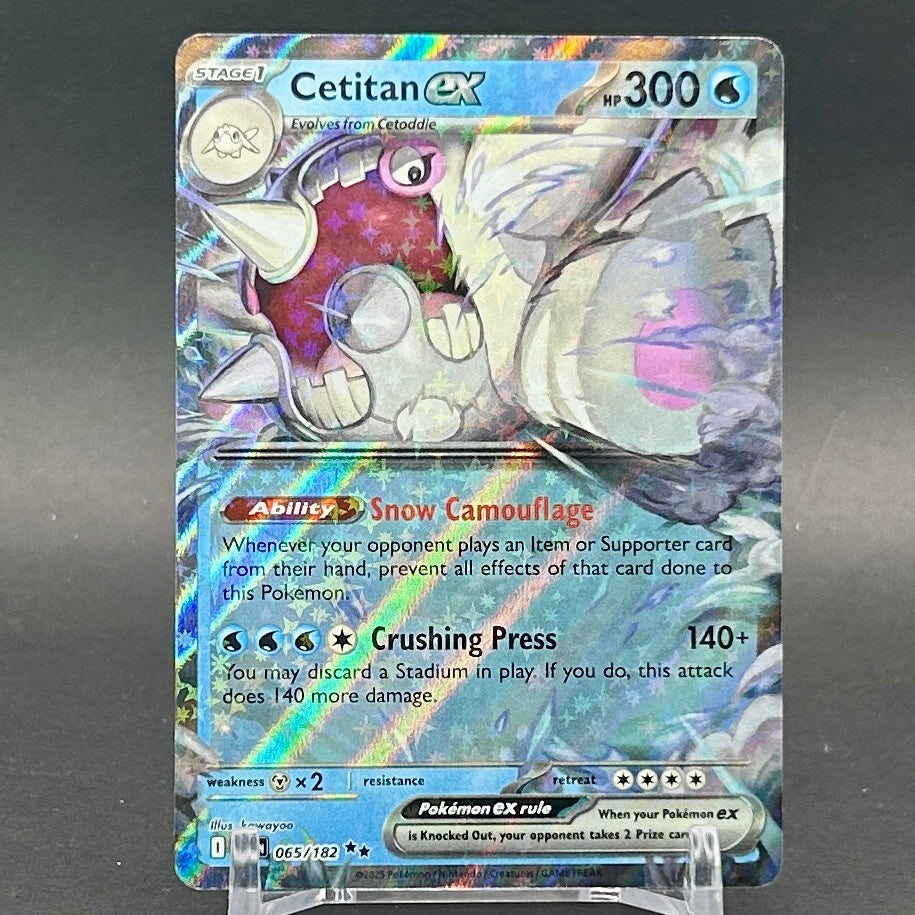 NM - Pokémon TCG - Cetitan EX 065/182 Double Rare Holo - Destined Rivals
