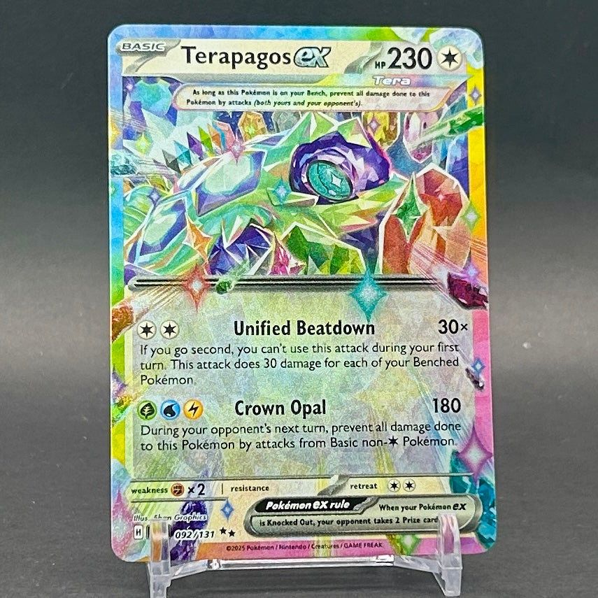 NM - Pokémon TCG - Terapagos EX 092/131 Double Rare - Prismatic Evolutions