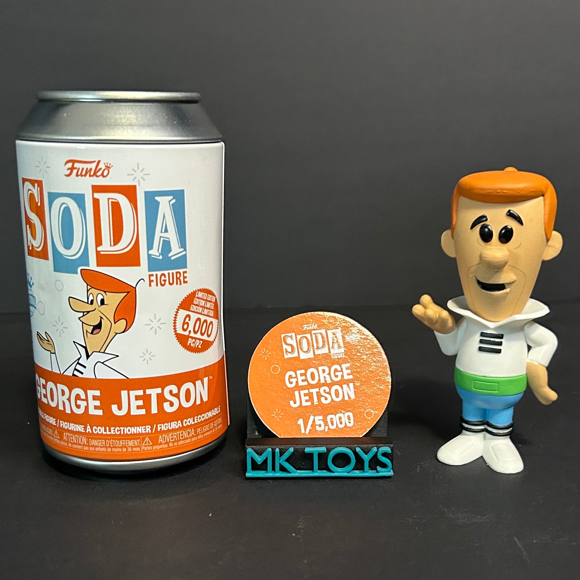 Funko Soda - George Jetson - The Jetsons - Common 1/5000 International Edition (Can Dent)