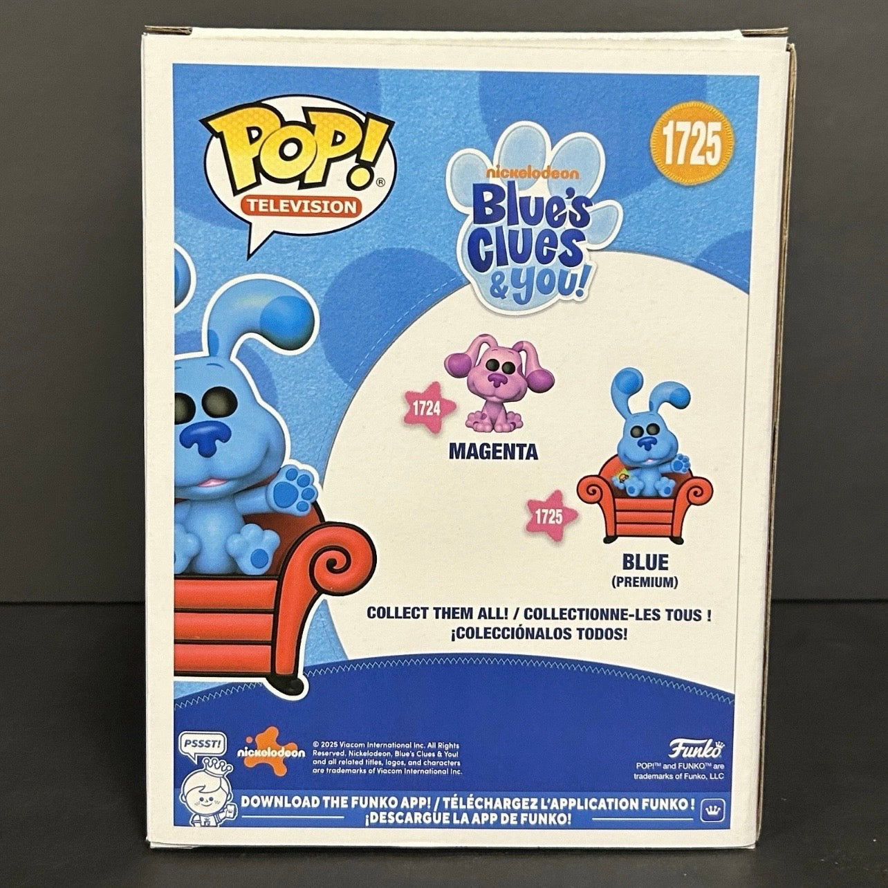 Funko Pop! Television: Blue’s Clues & You - Blue with Thinking Chair (Pop! Premium) #1725